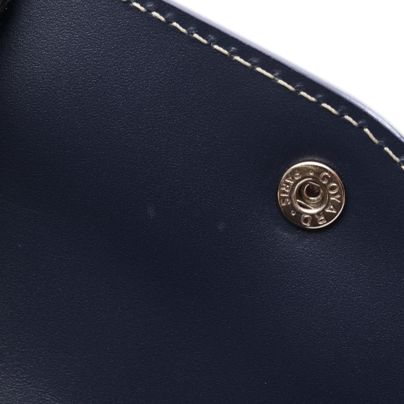 Goyard Trifold Wallet Saint Gabriel Navy Canvas Leather — view 6