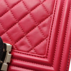 Chanel Shoulder Bag Boy Small Wine Lambskin Chain — view 6