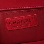 Chanel Shoulder Bag Boy Small Wine Lambskin Chain — view 4