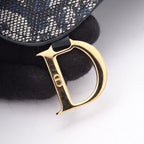 Dior Coin Case Saddle Oblique Navy Canvas Leather Trotter Purse — view 6