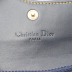 Dior Coin Case Saddle Oblique Navy Canvas Leather Trotter Purse — view 4