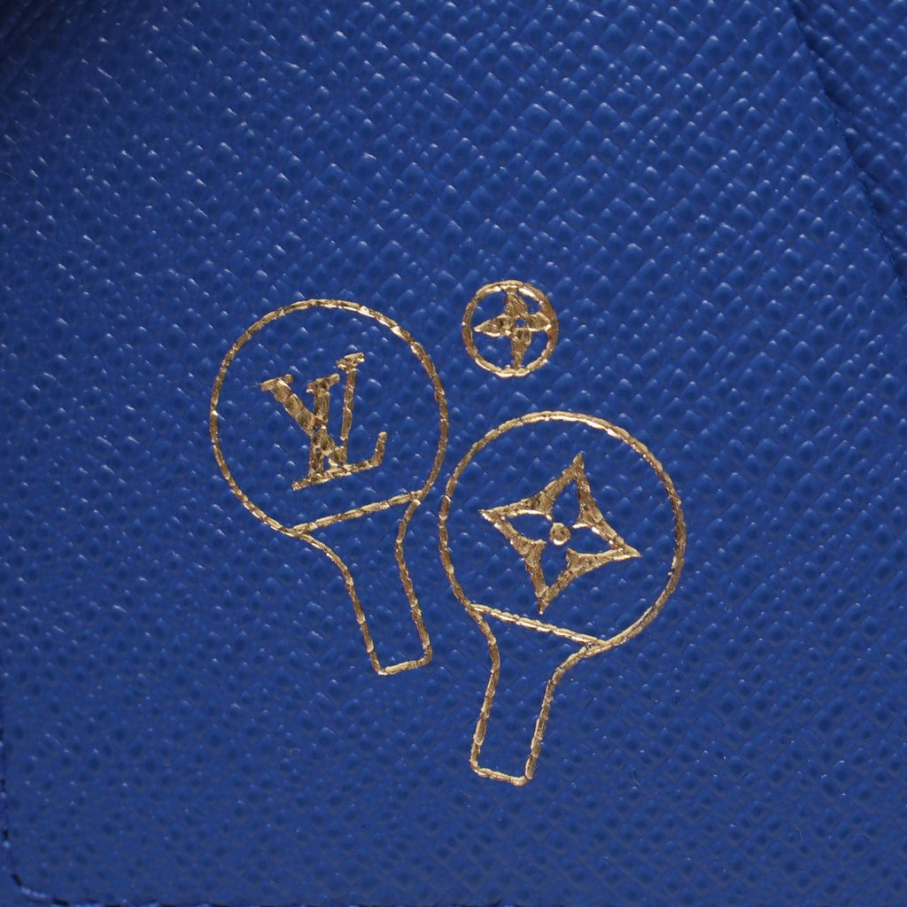 Louis Vuitton Card Case Organizer de Poche Monogram Grid Blue — view 5