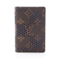 Louis Vuitton Card Case Organizer de Poche Monogram Grid Blue