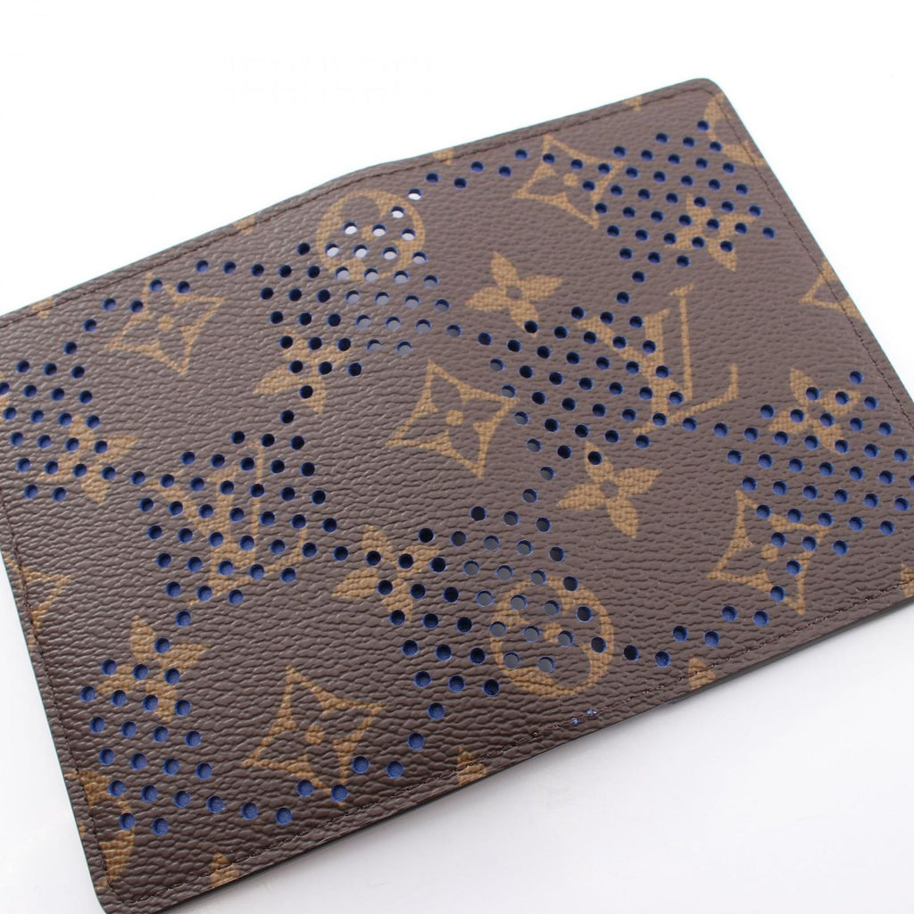 Louis Vuitton Card Case Organizer de Poche Monogram Grid Blue — view 6