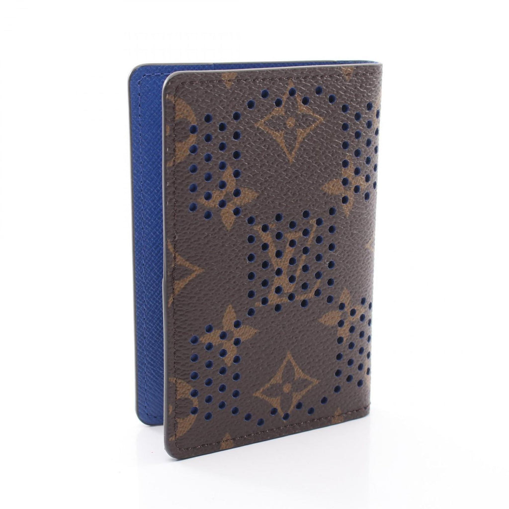 Louis Vuitton Card Case Organizer de Poche Monogram Grid Blue — view 2