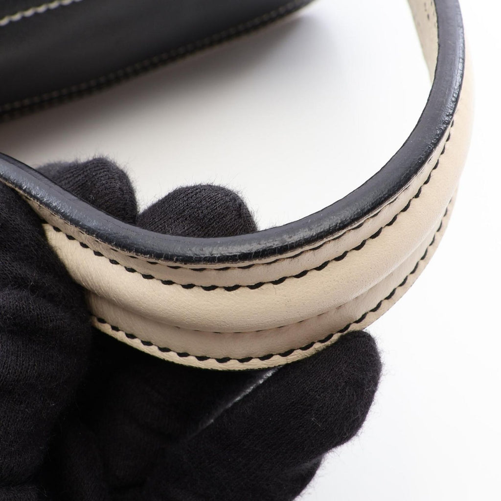 Saint Laurent Handbag Muse Two Black Leather Canvas — view 9