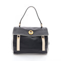 Saint Laurent Handbag Muse Two Black Leather Canvas