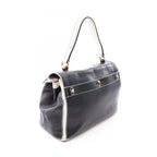 Saint Laurent Handbag Muse Two Black Leather Canvas — view 2