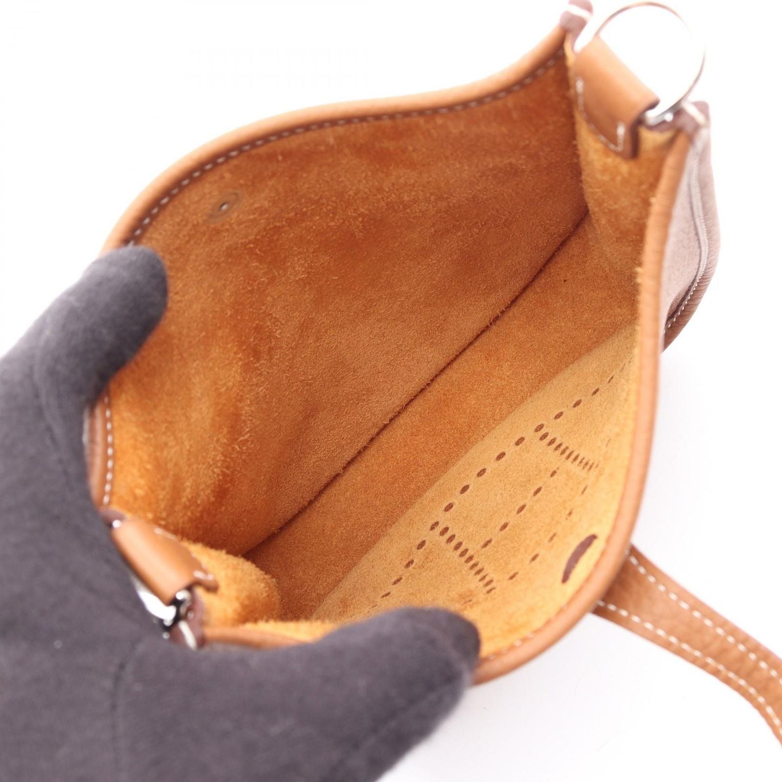Hermes Shoulder Bag Evelyne TPM Amazon Gold Leather TPM — view 3