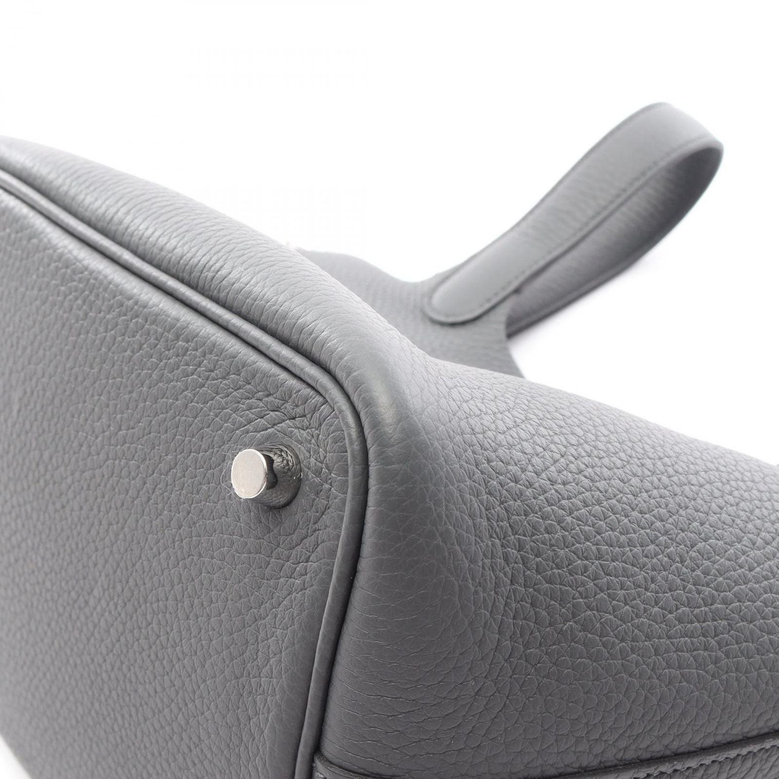 Hermes Handbag Picotin Lock PM Ardoise Leather — view 6