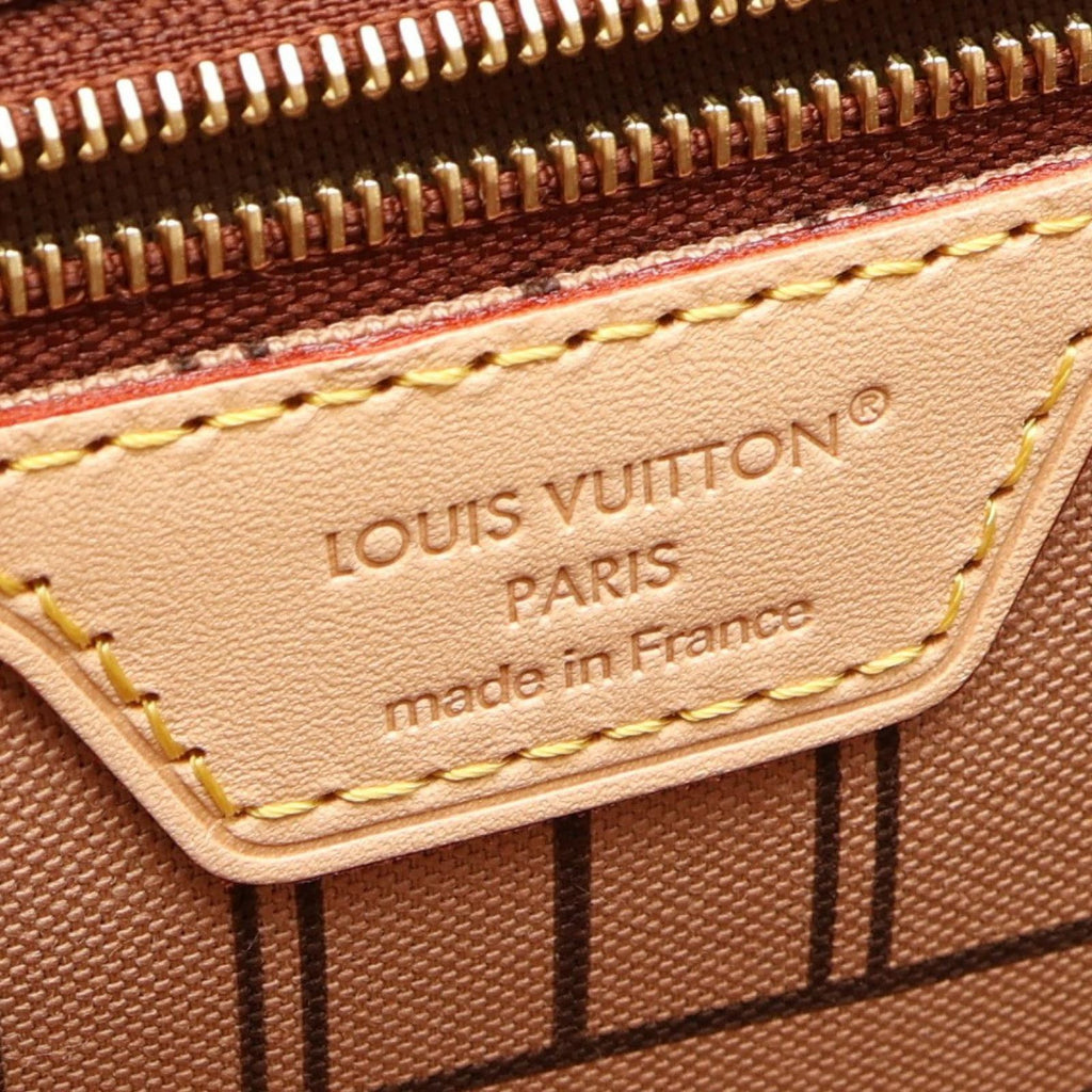 Louis Vuitton Tote Neverfull MM Monogram Rose Beige Canvas Leather — view 4