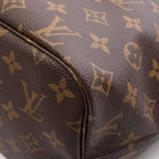 Louis Vuitton Tote Neverfull MM Monogram Rose Beige Canvas Leather — view 5