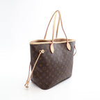 Louis Vuitton Tote Neverfull MM Monogram Rose Beige Canvas Leather — view 2