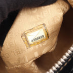Chanel Shoulder Bag Logo Fringe Black Leather — view 5