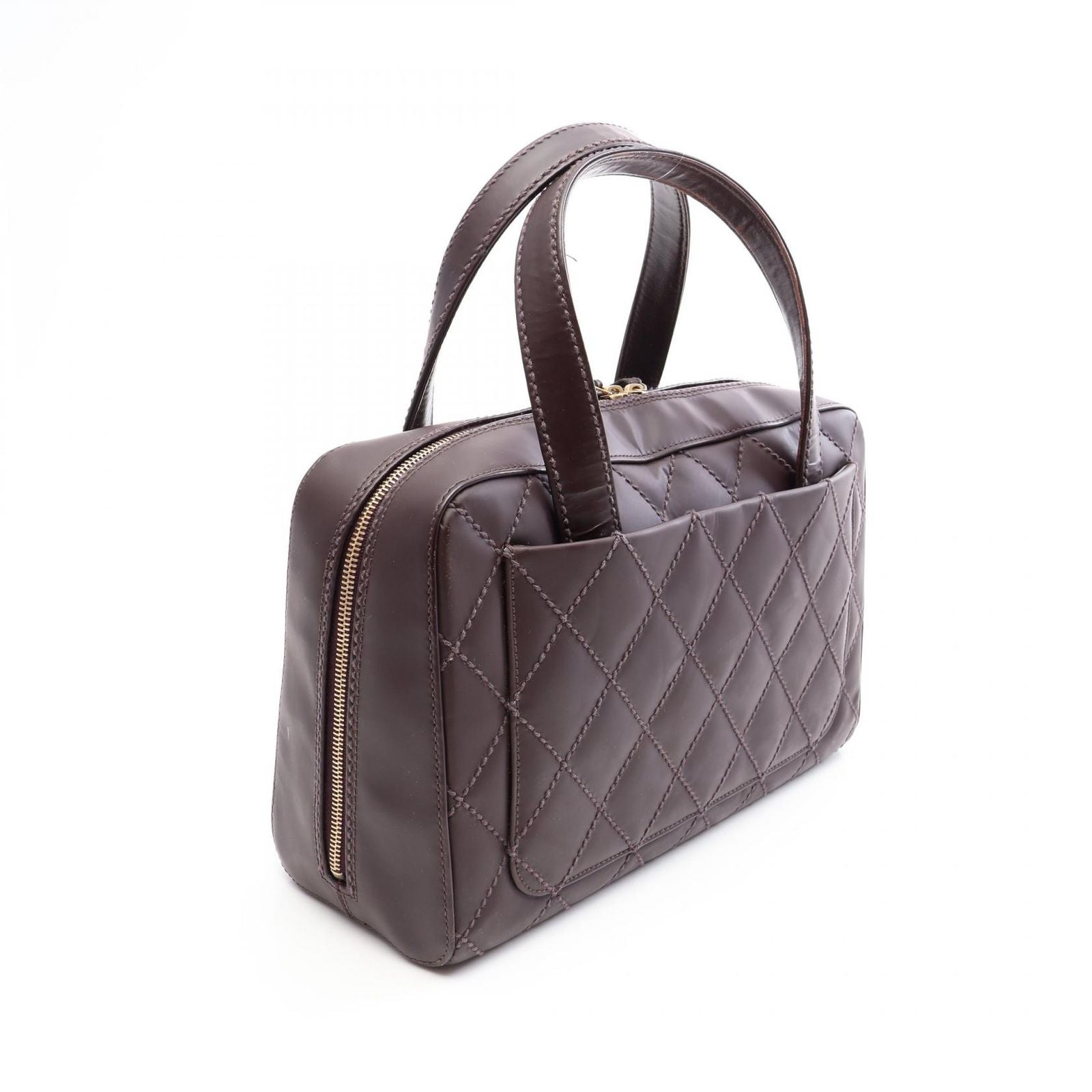 Chanel Handbag Wild Stitch Wine Leather — view 2
