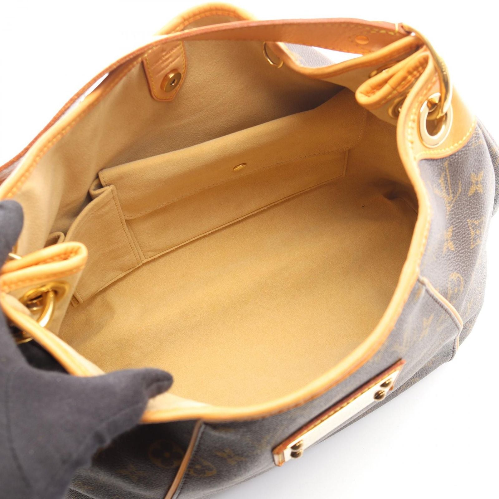 Louis Vuitton Shoulder Bag Galleria Canvas Leather PM — view 3