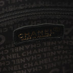 Chanel Tote Choco Bar Black Lambskin Bar CC Logo — view 4