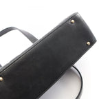 Chanel Tote Choco Bar Black Lambskin Bar CC Logo — view 8