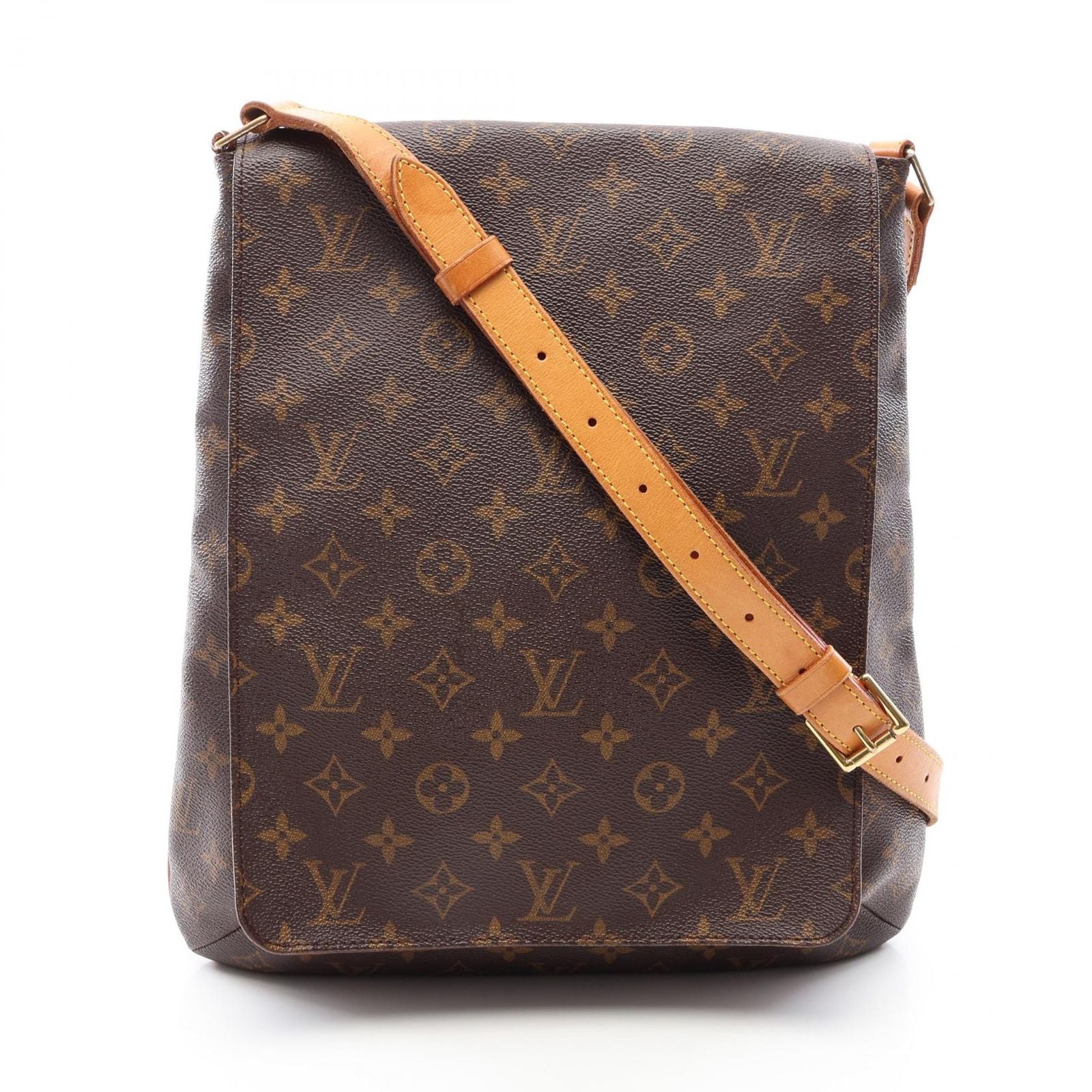 Louis Vuitton Shoulder Bag Musette Canvas Leather