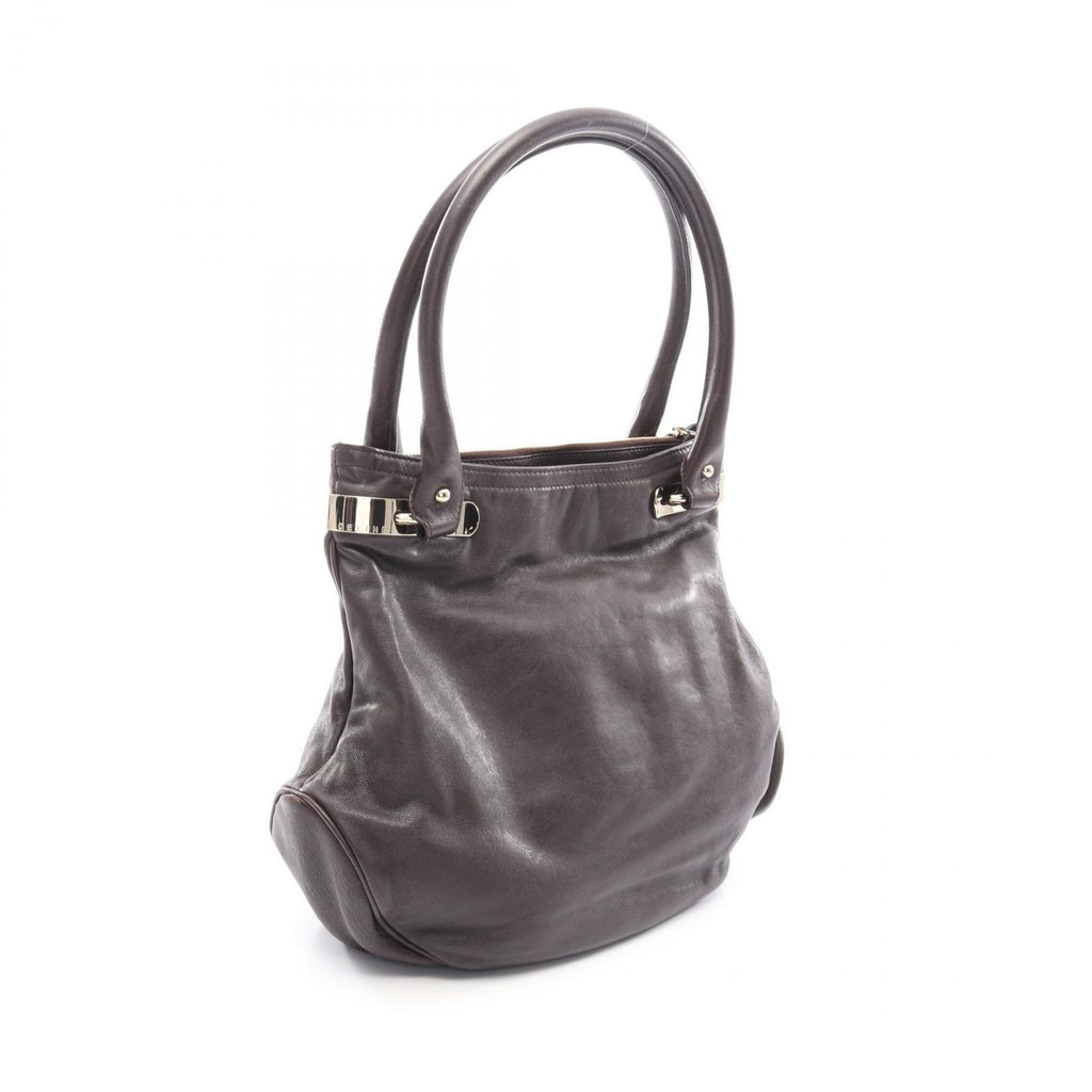 Celine Tote Triomphe Dark Brown Leather — view 2