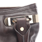 Celine Tote Triomphe Dark Brown Leather — view 5