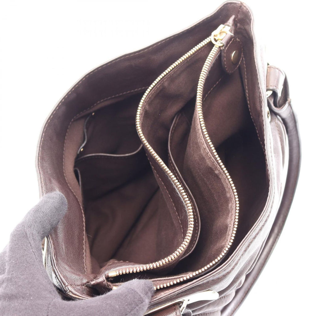 Celine Tote Triomphe Dark Brown Leather — view 3