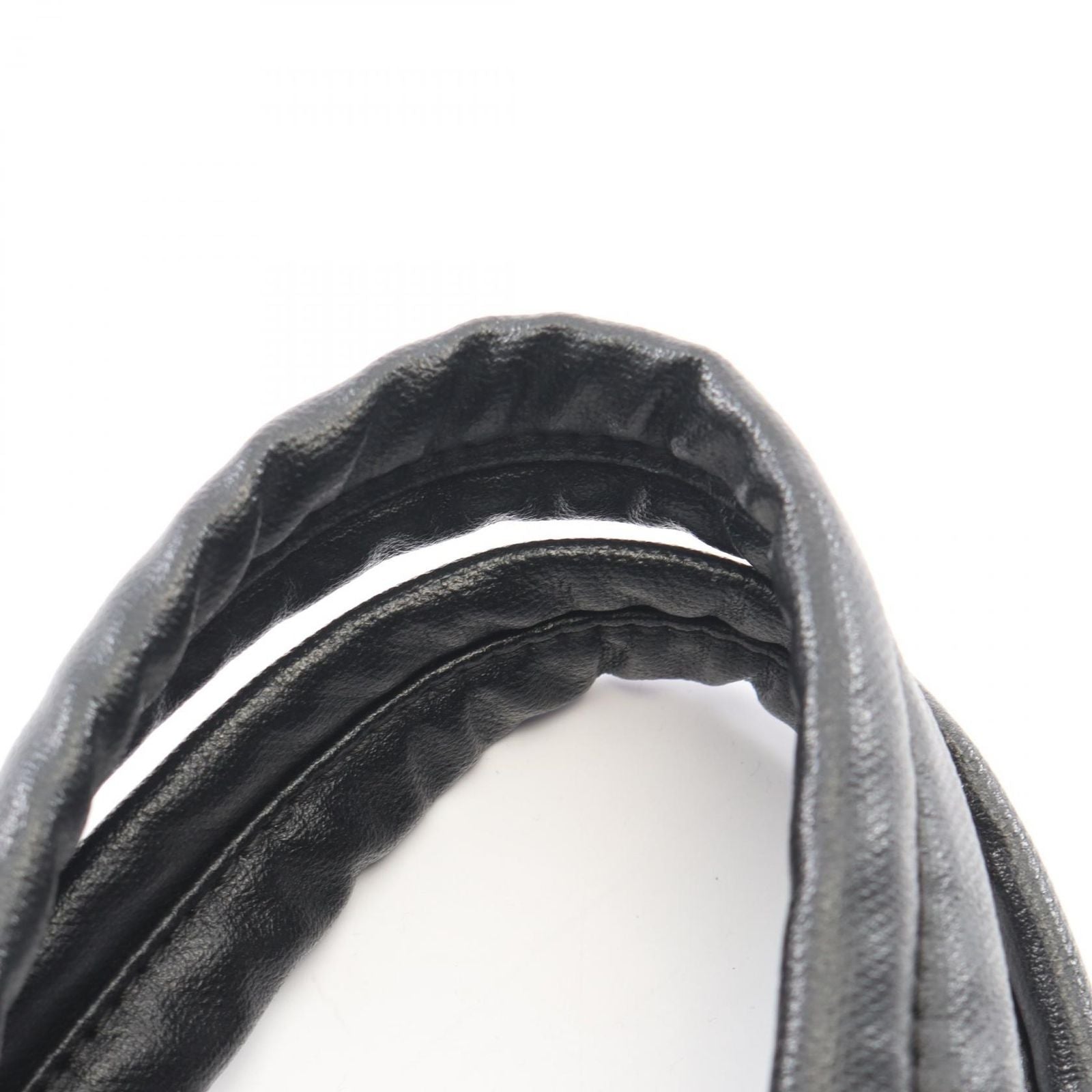 Chanel Tote Paris Biarritz PM Black Canvas Leather PM — view 8