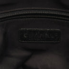 Chanel Tote Paris Biarritz PM Black Canvas Leather PM — view 4