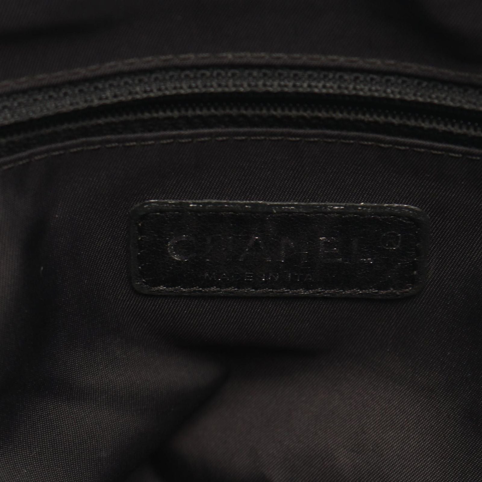 Chanel Tote Paris Biarritz PM Black Canvas Leather PM — view 4
