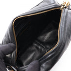 Chanel Shoulder Bag CC Logo Diamond Stitch Fringe Black Lambskin CC Mini Chain — view 3