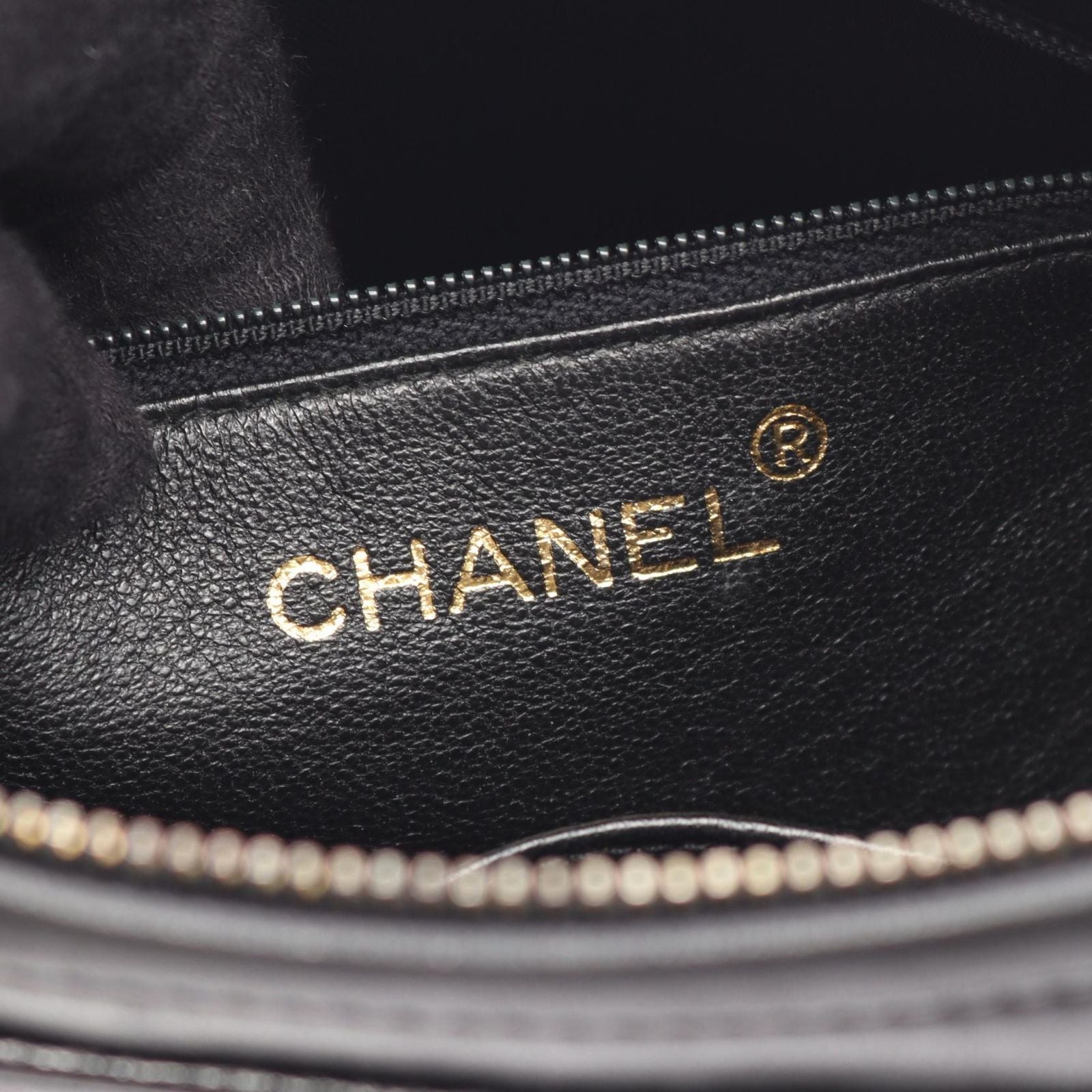 Chanel Shoulder Bag Quilted Fringe Black Lambskin Chain — view 4