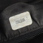Chanel Shoulder Bag CC Logo Bias Stitch Tassel Black Lambskin Fringe — view 5