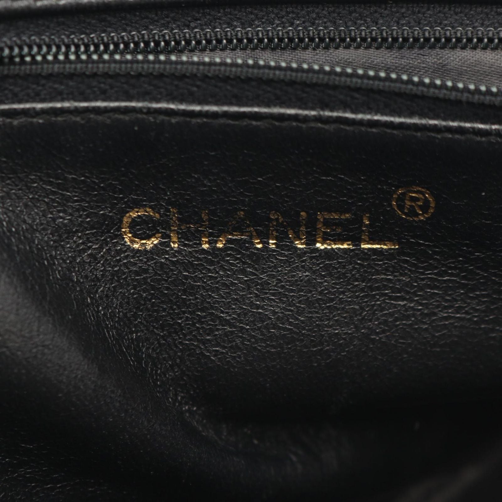Chanel Shoulder Bag CC Logo Bias Stitch Tassel Black Lambskin Fringe — view 4