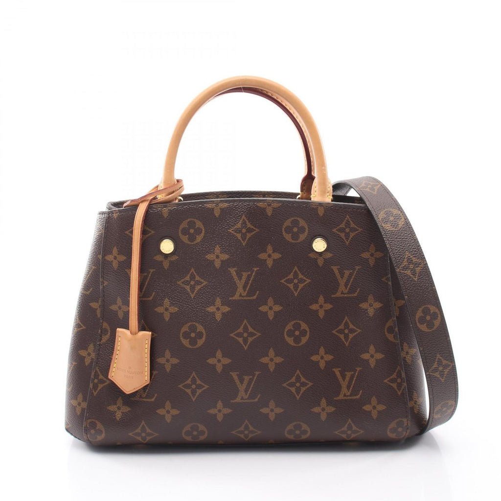 Louis Vuitton Handbag Montaigne BB 2-Way Canvas Leather