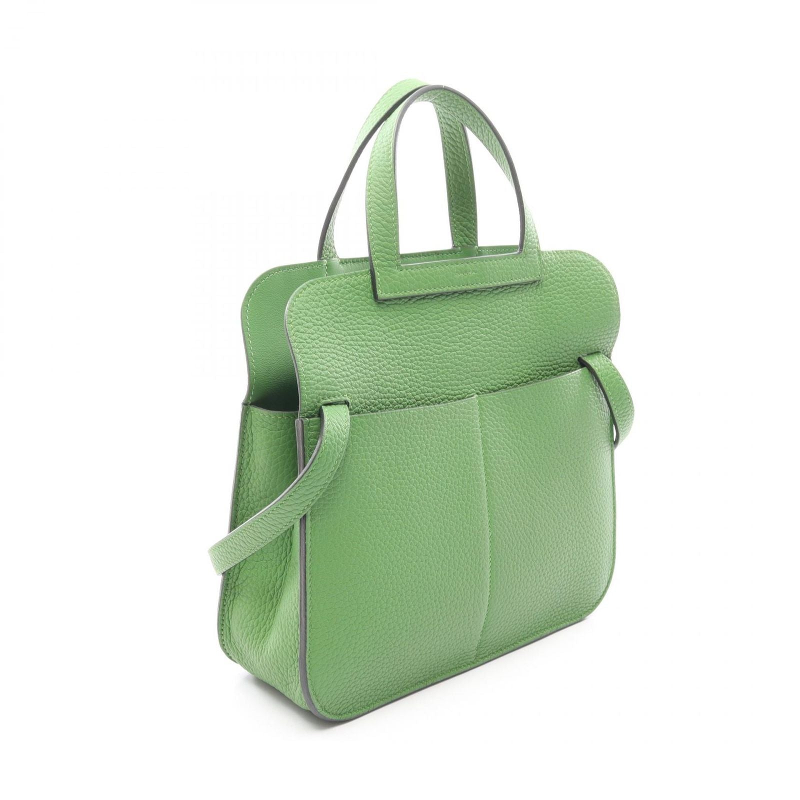 Hermes Handbag Halzan 25 2-Way Vert Yucca Leather — view 2