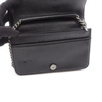 Chanel Shoulder Bag Boy Quilted Black Lambskin Boy Chain Wallet — view 4