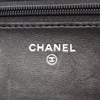 Chanel Shoulder Bag Boy Quilted Black Lambskin Boy Chain Wallet — view 5