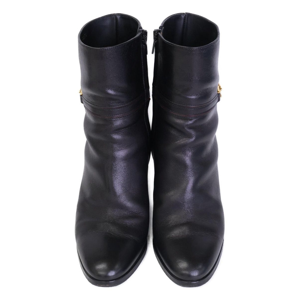 Celine Triomphe Claude Ankle Boots Chunky Heels Short — view 2
