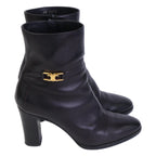 Celine Triomphe Claude Ankle Boots Chunky Heels Short — view 5
