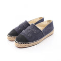 Chanel CC Logo Espadrilles Slip Ons Slipper