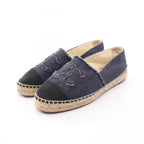 Chanel CC Logo Espadrilles Slip Ons Slipper