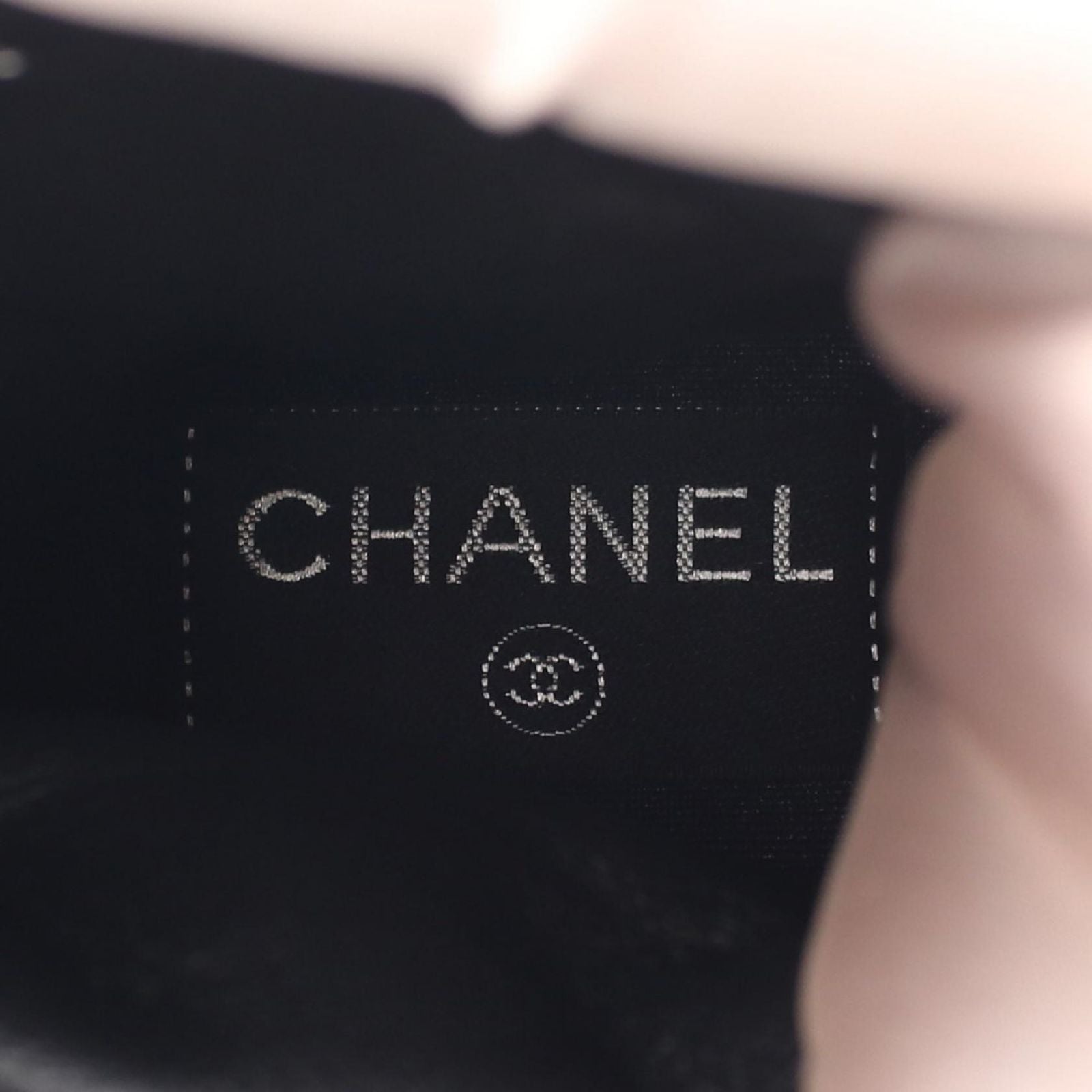 Chanel Boots Coconnege Winter Pink Beige Nylon Leather — view 5