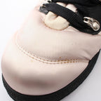 Chanel Boots Coconnege Winter Pink Beige Nylon Leather — view 9
