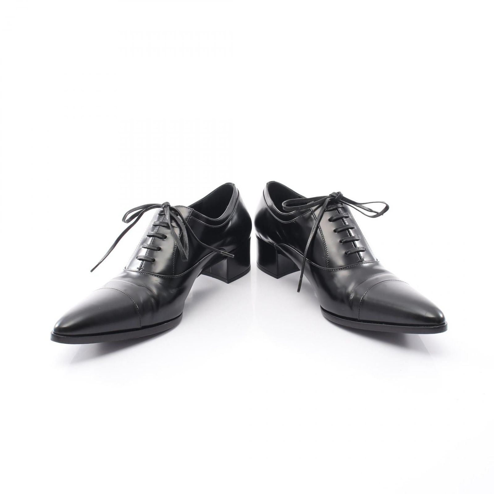 Prada Loafers Heels Leather Shoes — view 3