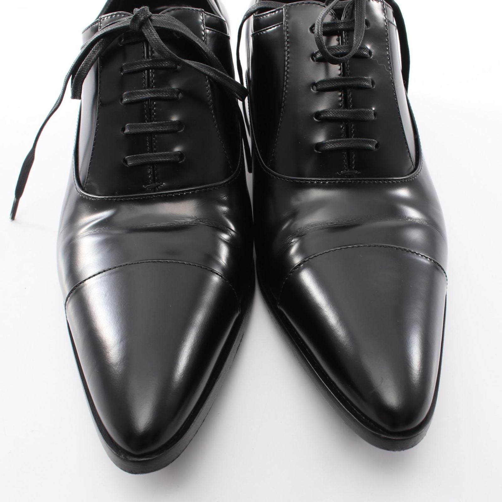 Prada Loafers Heels Leather Shoes — view 9