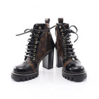 Louis Vuitton Boots Star Trail Line Monogram Ankle Canvas Leather — view 3