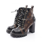 Louis Vuitton Boots Star Trail Line Monogram Ankle Canvas Leather