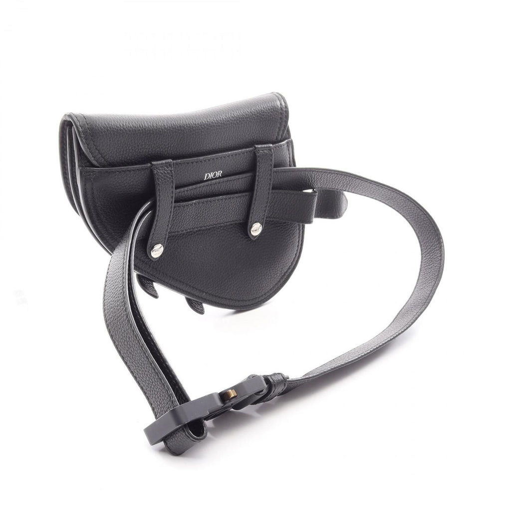 Dior Waist Bag Black Leather — view 2