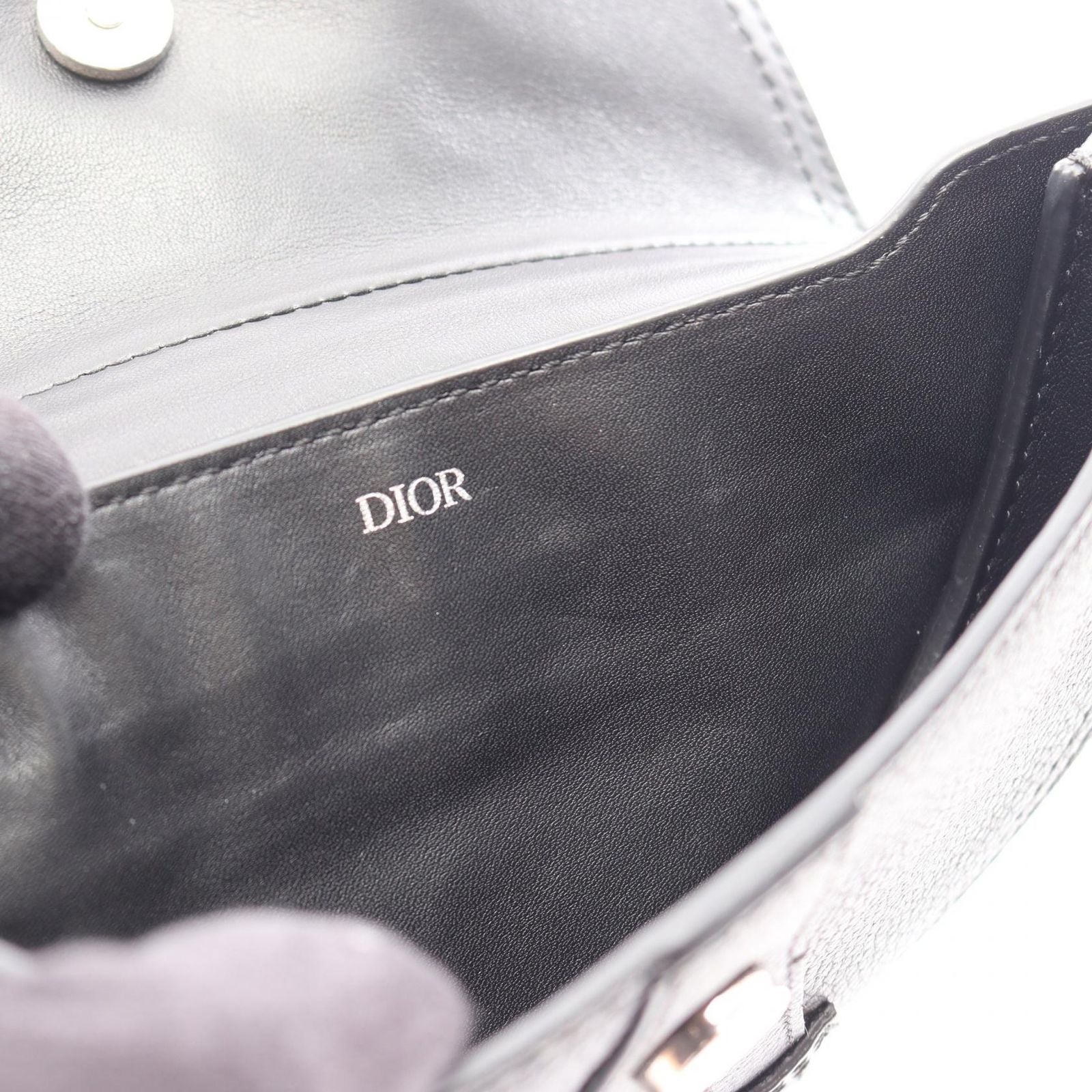 Dior Waist Bag Black Leather — view 5