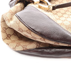 Gucci Shoulder Bag GG Canvas Beige Brown Charlotte Line — view 8